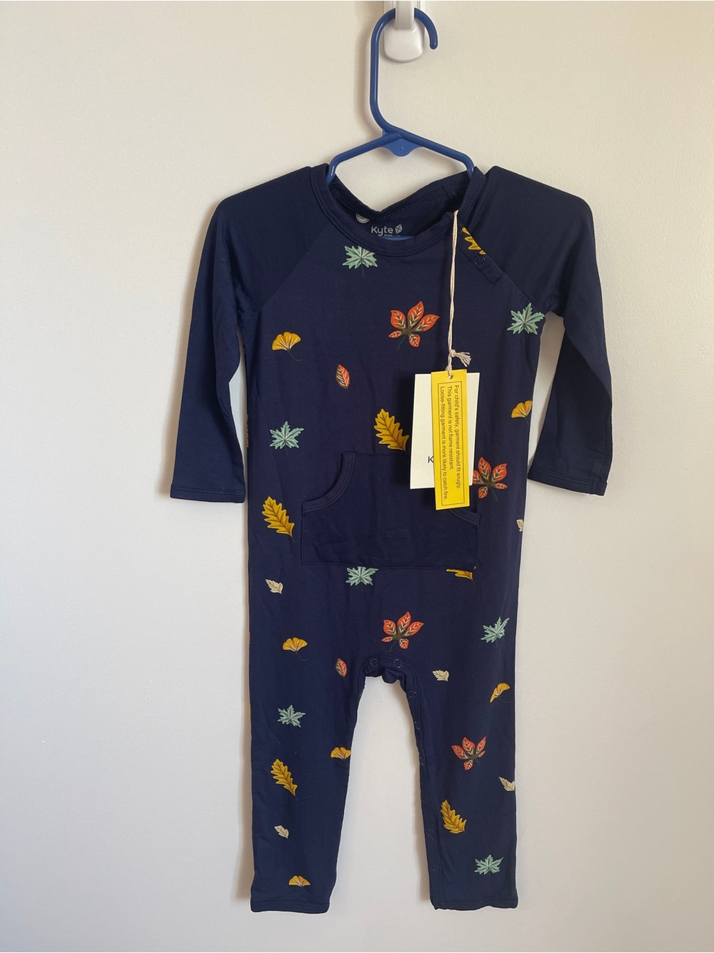 Kyte Baby Navy Foliage Bamboo Longall